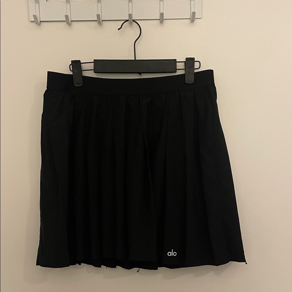 ALO Yoga Black Skater Skirt